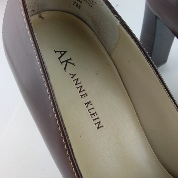 ANNE KLEIN Buckle Detail Square Toe Heeled Loafer - Picture 2 of 7